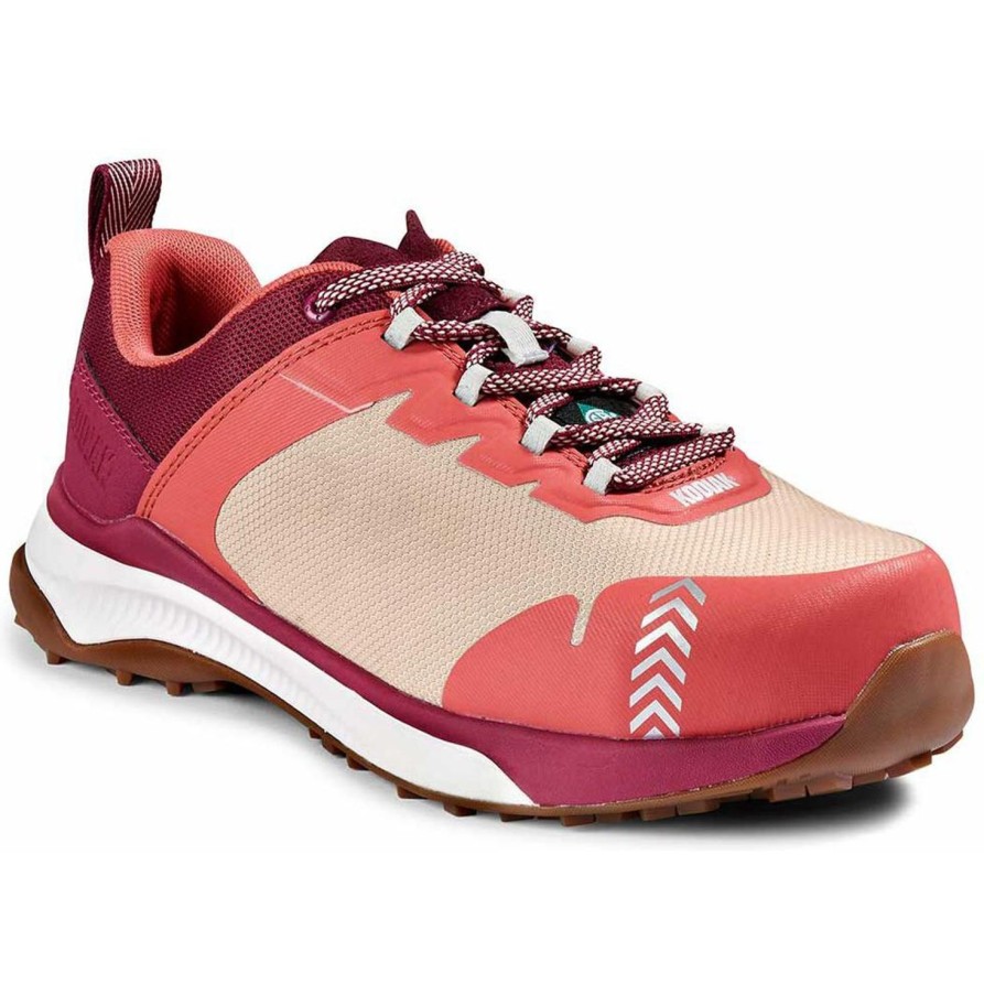 Women'S Kodiak | Kodiak Women'S Quicktrail Low Ct Athletic Safety Work Shoe 4Tgxpb Pink