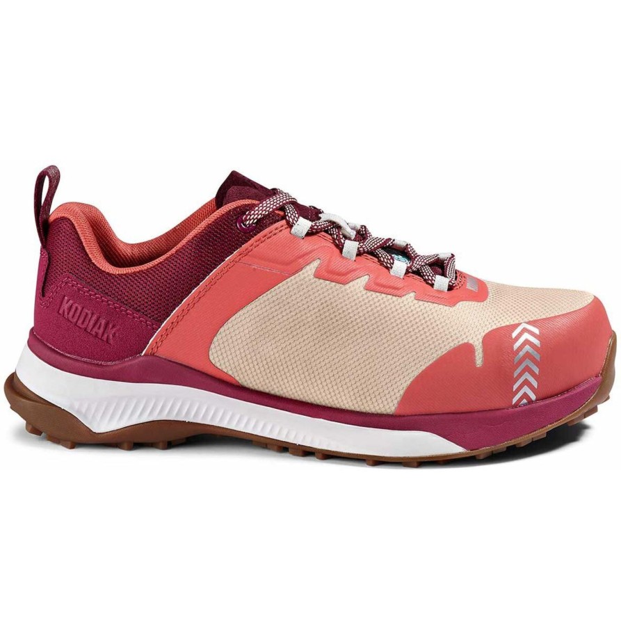 Women'S Kodiak | Kodiak Women'S Quicktrail Low Ct Athletic Safety Work Shoe 4Tgxpb Pink