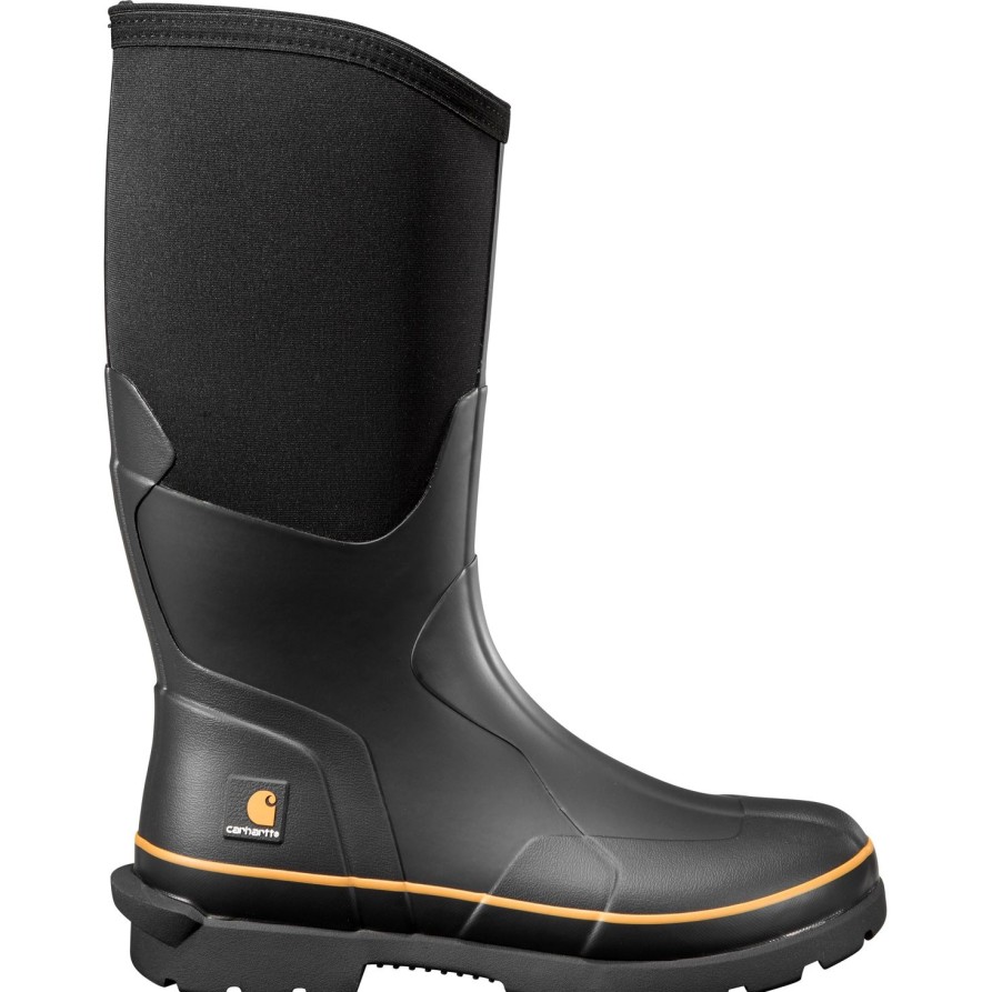 Men'S Carhartt | Carhartt Men'S Mudrunner 15" Soft Toe Wp Rubber Work Boot- Cmv1151 Black