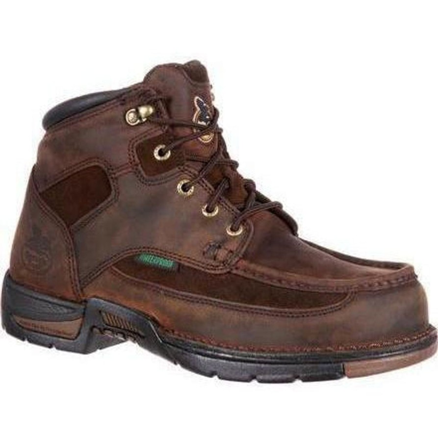 Men'S Georgia | Georgia Men'S Athens 6" Waterproof Work Boot G7403 Brown