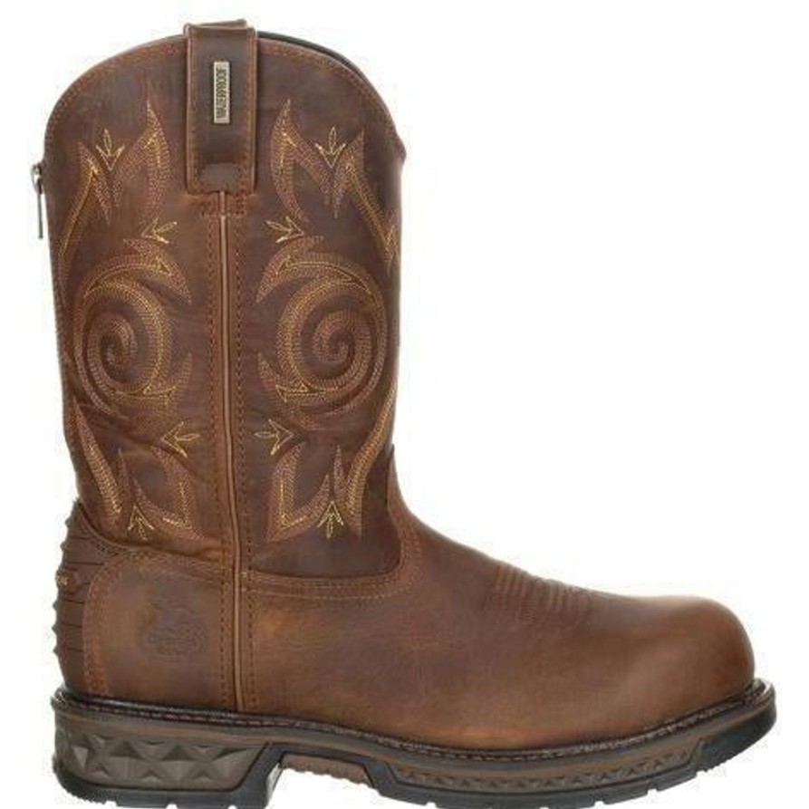 Men'S Georgia | Georgia Men'S Carbo-Tec Lt Comp Toe Wp Wellington Work Boot - Gb00239 Brown