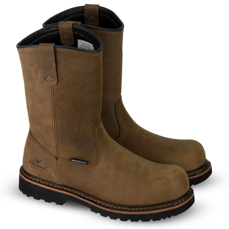 Men'S Thorogood | Thorogood Men'S Wellington V-Series 11" Comp Toe Wp Work Boot- 804-3239 Brown