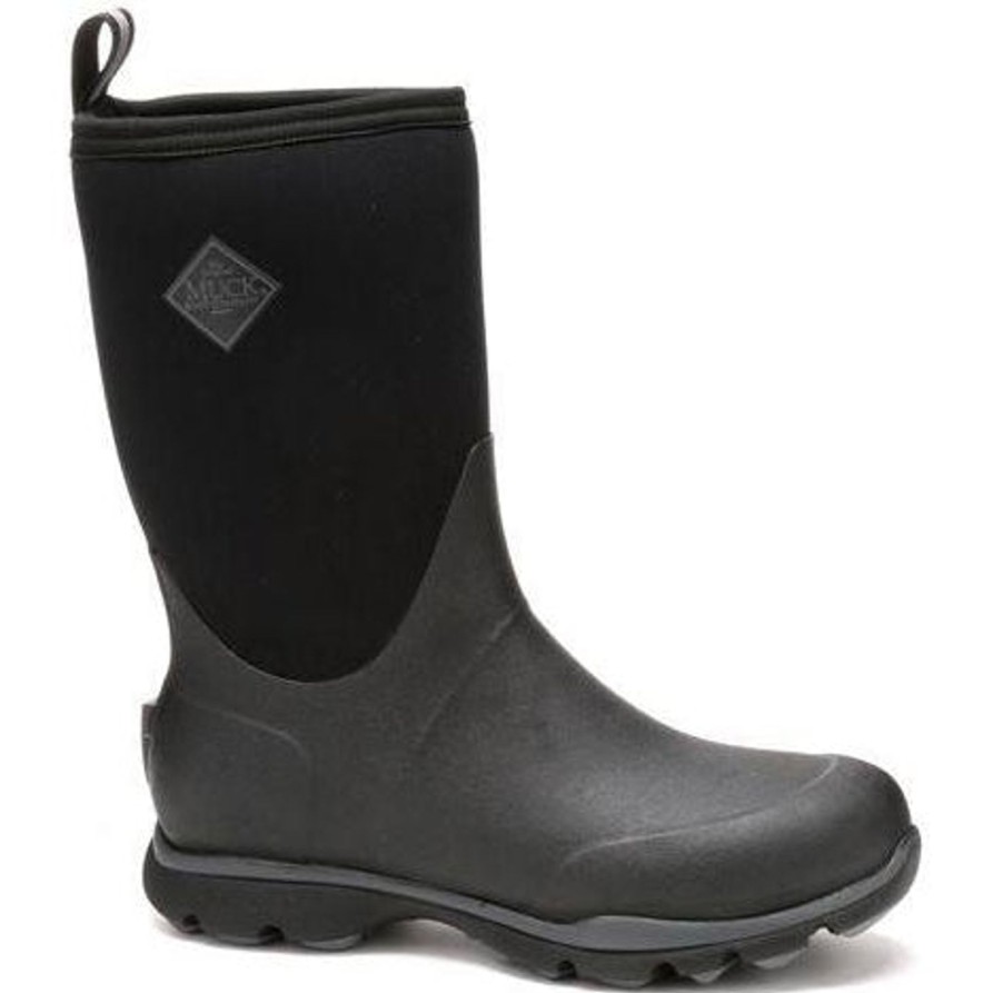 Men'S Muck | Muck Men'S Arctic Excursion Mid 12" Wp Rubber Work Boot Aep-000 Black