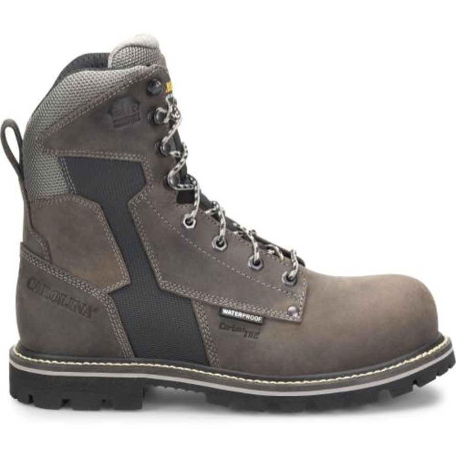 Men'S Carolina | Carolina Men'S I-Beam 8" Comp Toe Wp Pr Work Boot Ca8542 Gray