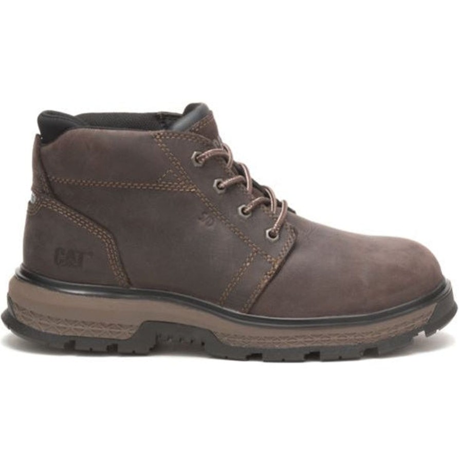 Men'S CAT | Cat Men'S Exposition 4.5" At Dissipative Work Boot - Demitasse - P91367 Brown