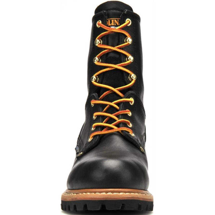 Men'S Carolina | Carolina Men'S Elm 8" Steel Toe Wp Logger Work Boot Ca9823 Black