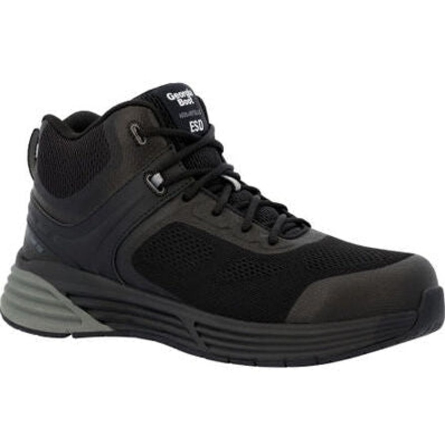 Men'S Georgia | Georgia Men'S Durablend Sport 5" Ct Athletic Work Boot Gb00544 Black