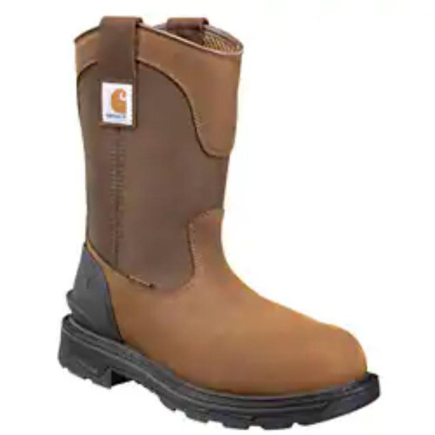 Men'S Carhartt | Carhartt Men'S Ironwood 11" Wp Wellington Work Boot Ft1000-M Brown