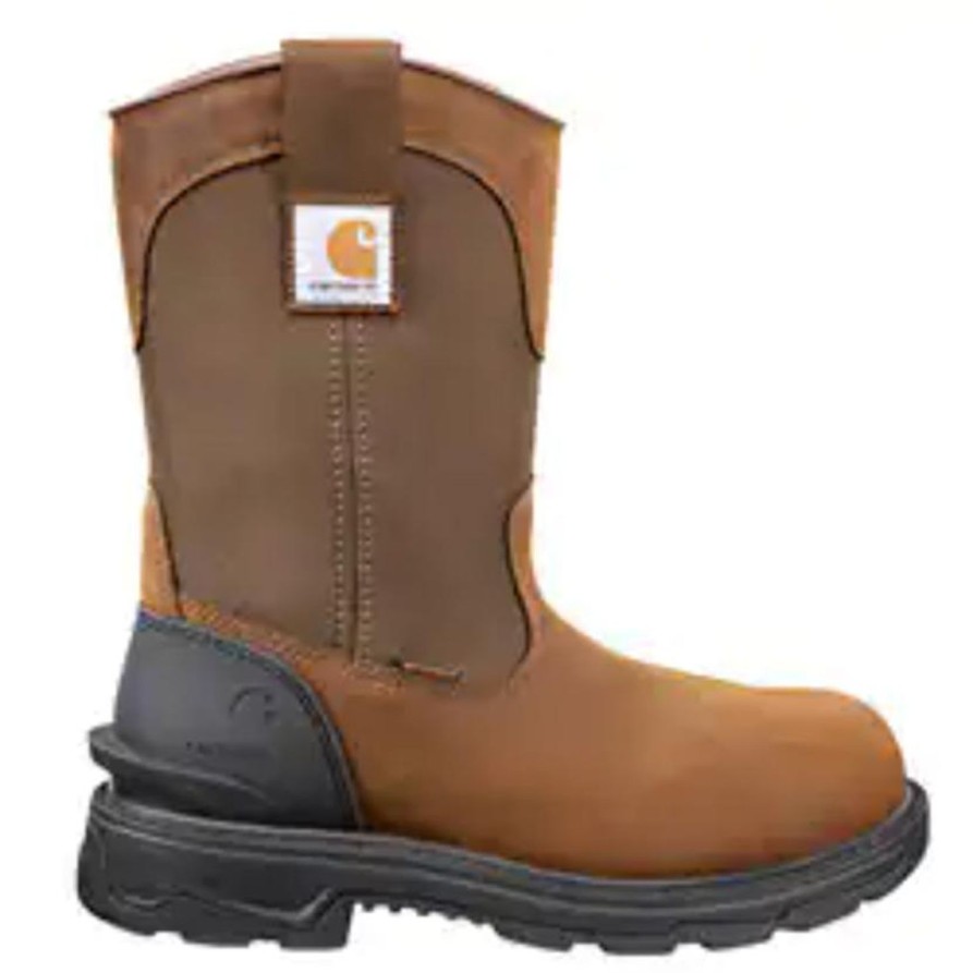 Men'S Carhartt | Carhartt Men'S Ironwood 11" Wp Wellington Work Boot Ft1000-M Brown