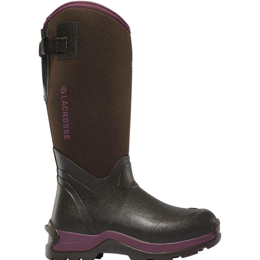 Women'S LaCrosse | Lacrosse Women'S Alpha Thermal 14" Wp Rubber Work Boot - Chocolate - 644104 Brown