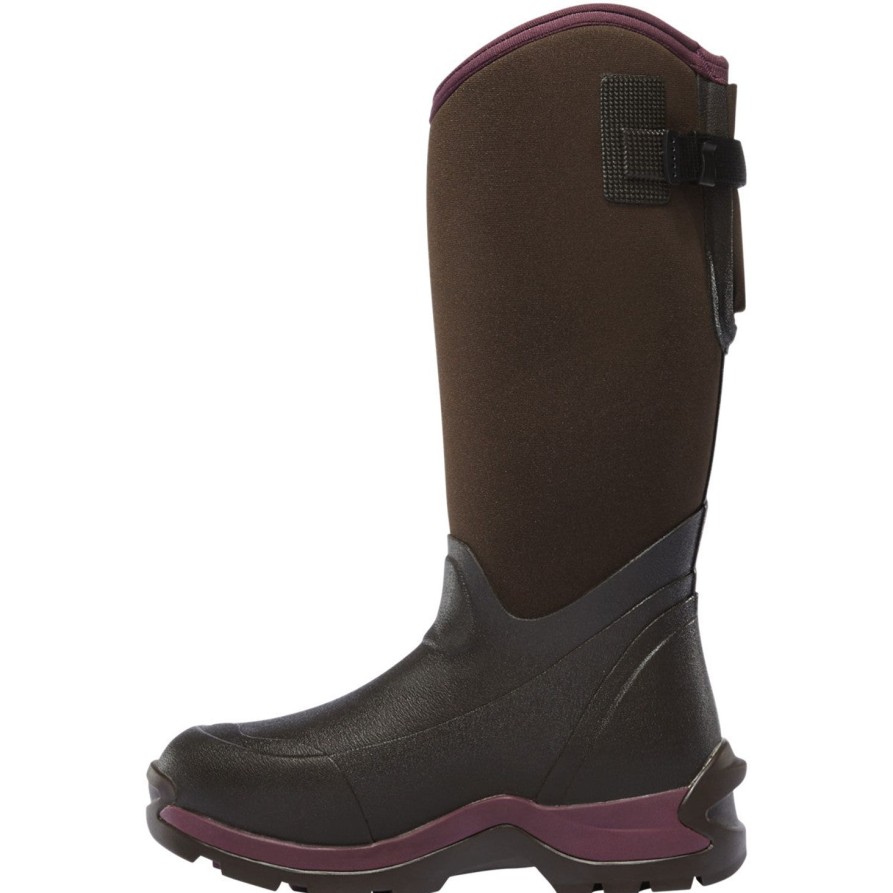 Women'S LaCrosse | Lacrosse Women'S Alpha Thermal 14" Wp Rubber Work Boot - Chocolate - 644104 Brown