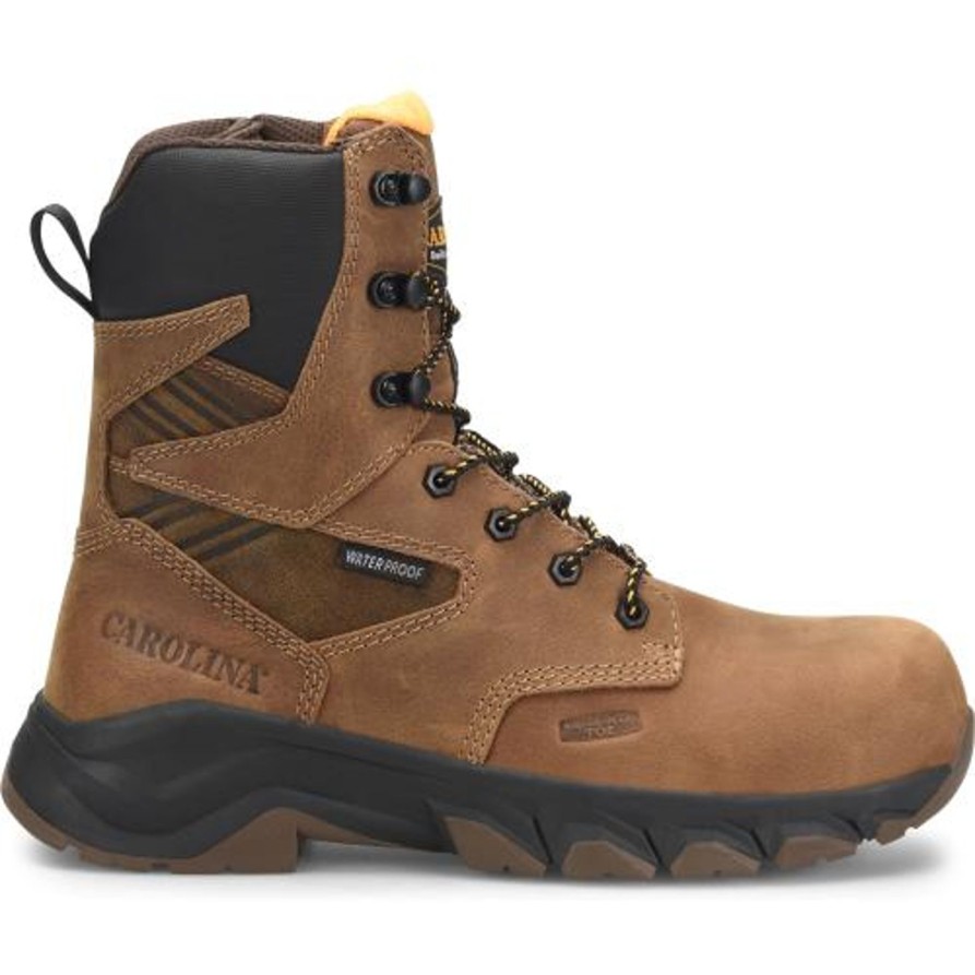 Men'S Carolina | Carolina Men'S Subframe 8" Wp Side Zip Comp Toe Work Boot Ca5552 Brown