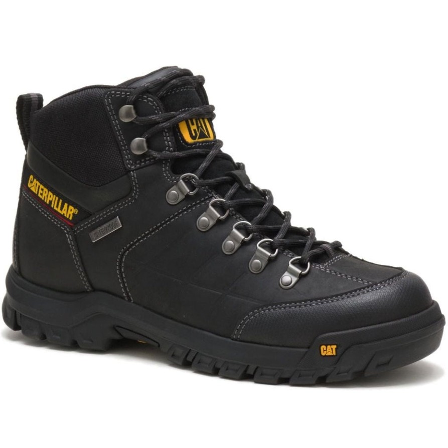 Men'S CAT | Cat Men'S Threshold Waterproof Soft Toe Work Boot P74129 Black