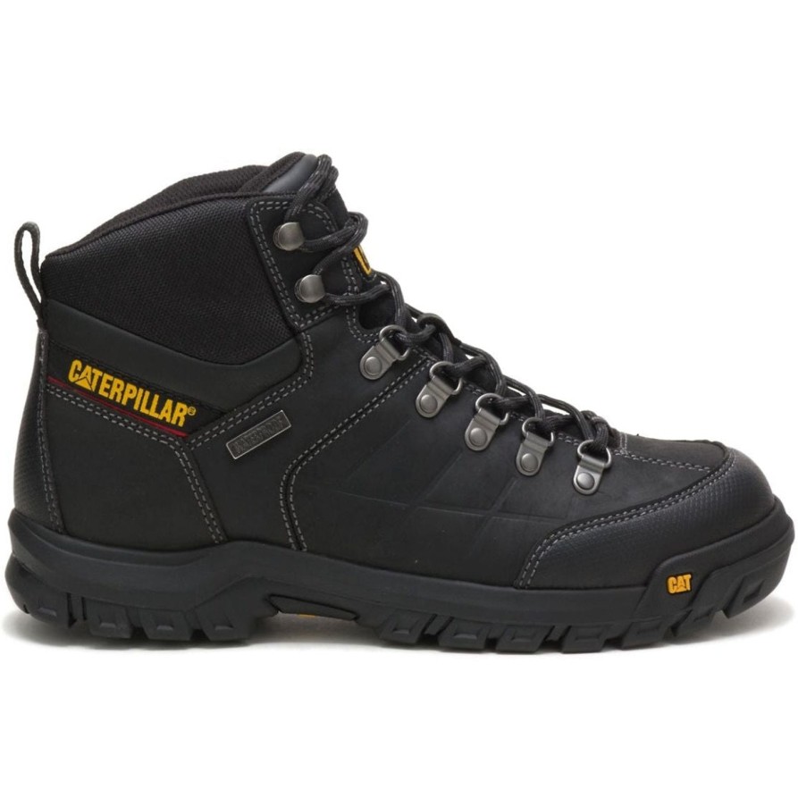 Men'S CAT | Cat Men'S Threshold Waterproof Soft Toe Work Boot P74129 Black