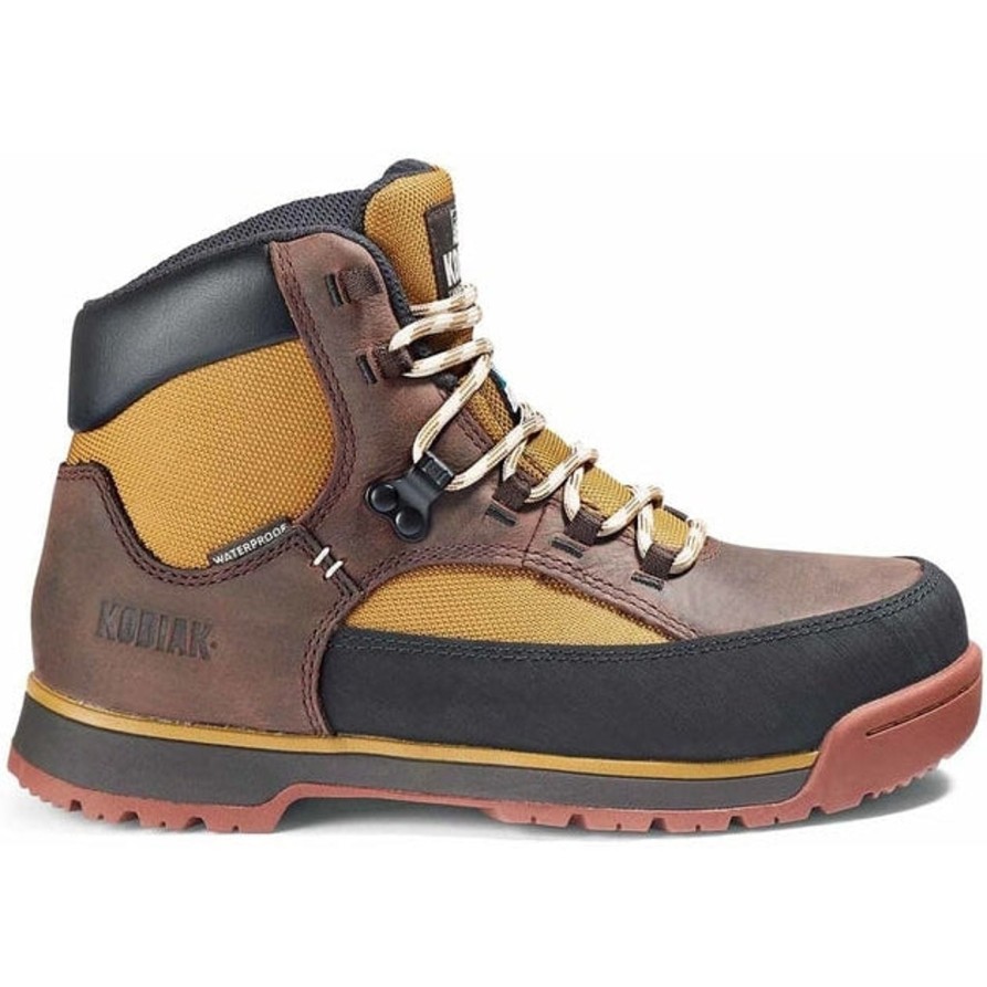 Women'S Kodiak | Kodiak Women'S Greb Classic Steel Toe Wp Hiker Work Boot 834Ybn Brown