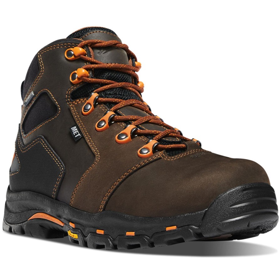 Men'S Danner | Danner Men'S Vicious 4.5" Metguard Wp Work Boot 13855 Brown