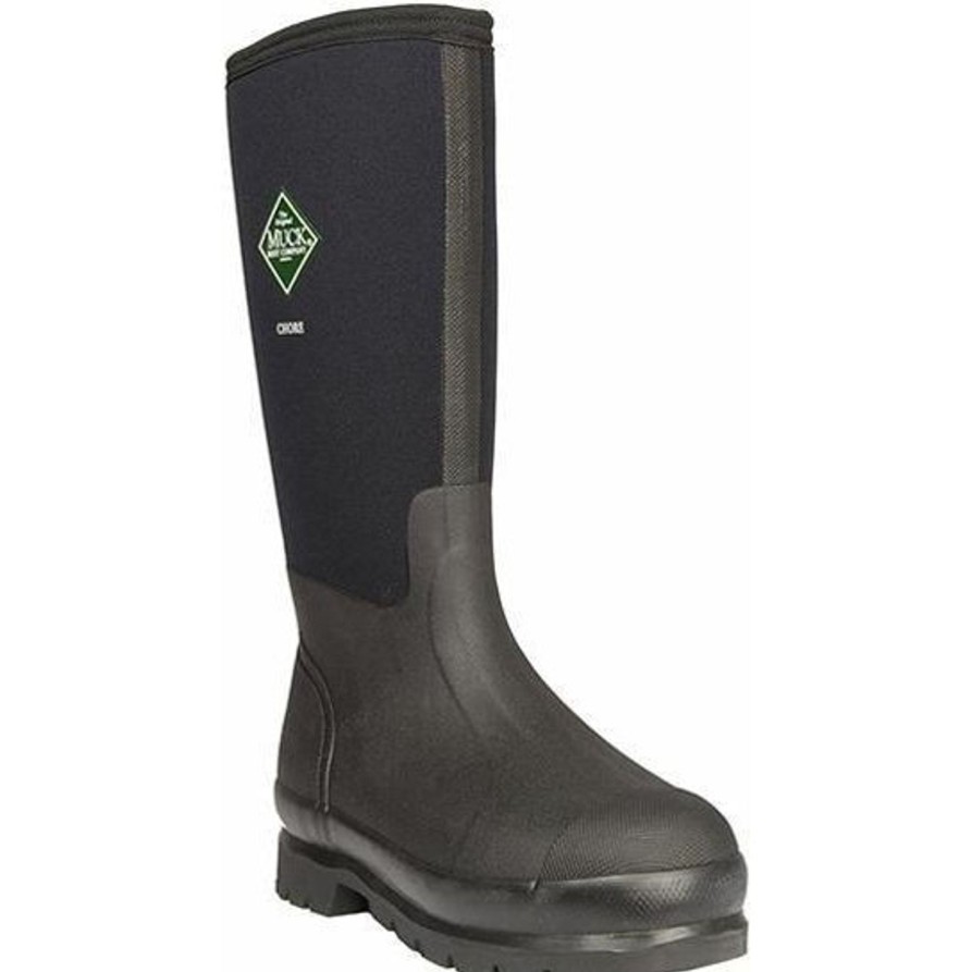 Men'S Muck | Muck Men'S Chore Tall 17" Wp Rubber Work Boot Chh-000A Black