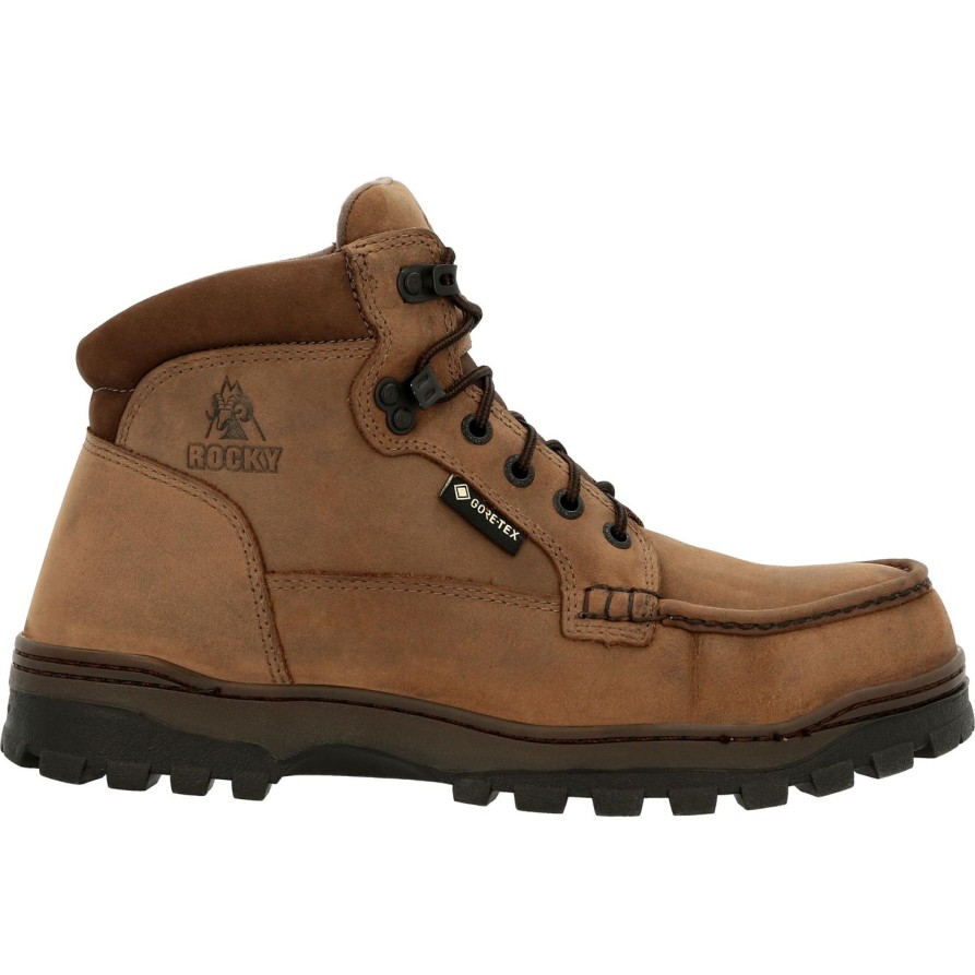 Men'S Rocky | Rocky Men'S Outback Gore-Tex® 6" Stl Toe Wp Work Boot- Brown - Rkk0335 Light Brown