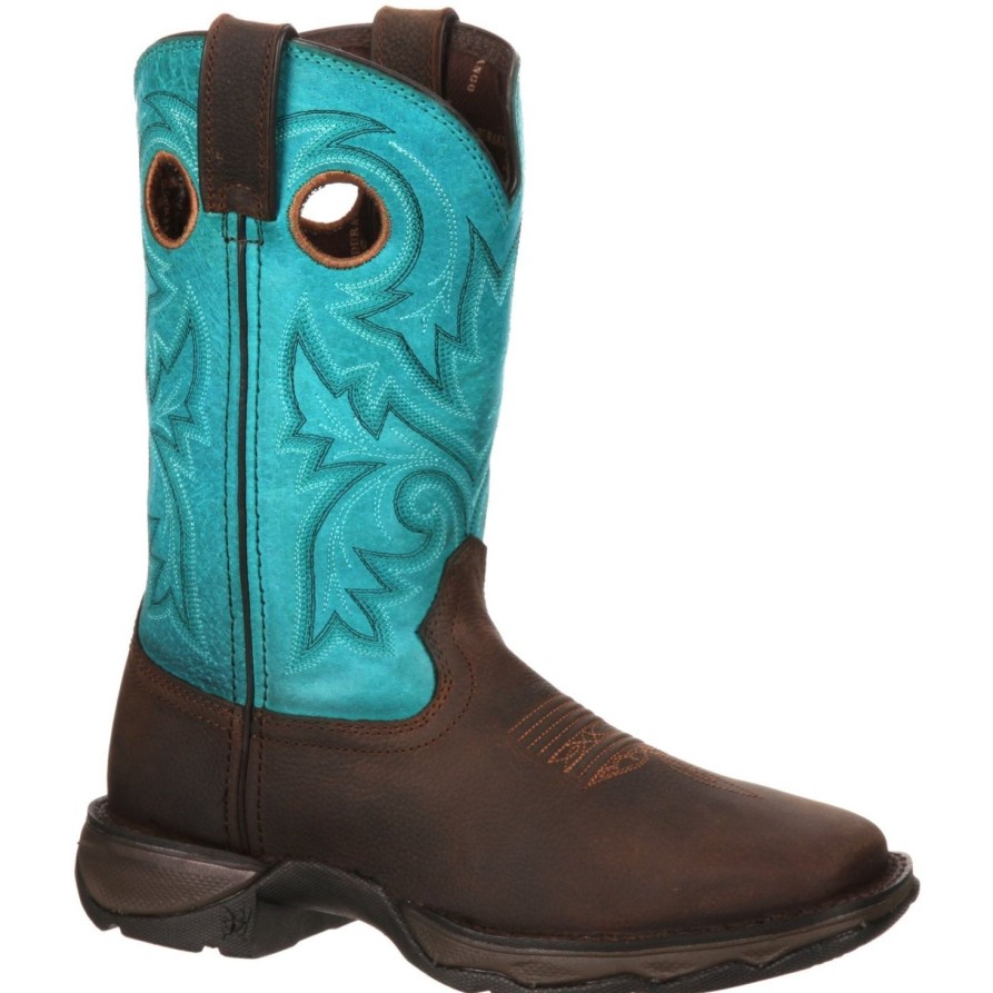 Women'S Durango | Durango Women'S Lady Rebel 10" Steel Toe Western Boot Dwrd022 Brown