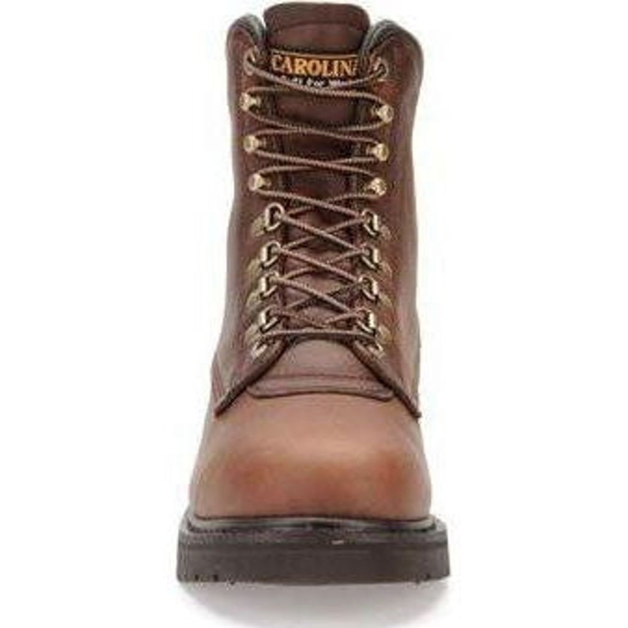 Men'S Carolina | Carolina Men'S Sarge Hi Usa Made 8" Stl Toe Work Boot Amber Gold -1809 Light Brown