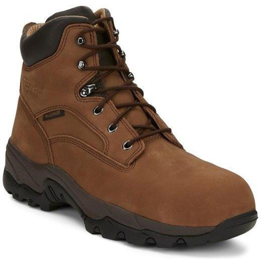 Men'S Chippewa | Chippewa Men'S Graeme 6" Comp Toe Wp Lace-Up Work Boot 55161 Brown