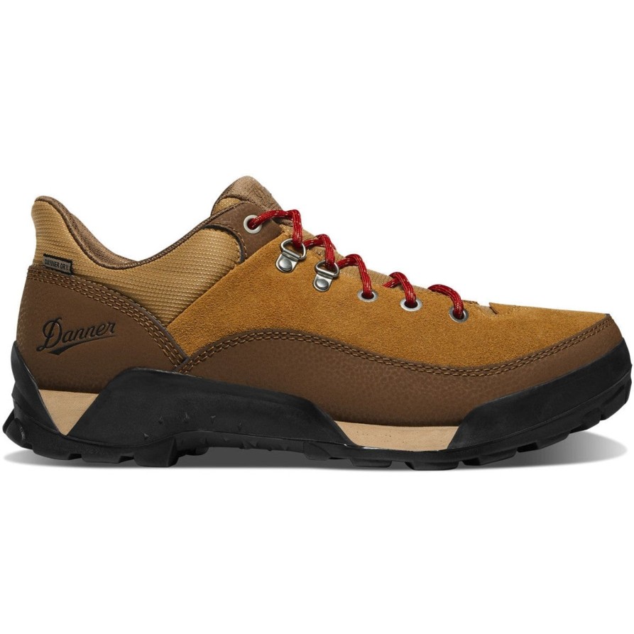 Men'S Danner | Danner Men'S Panorama Low 4" Waterproof Hiking Shoe - Brown/Red - 63470 Brown Red