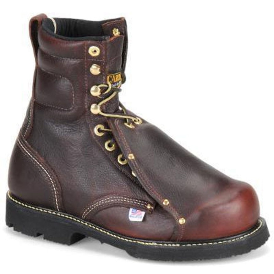 Men'S Carolina | Carolina Men'S Int Hi Usa Made 8" Metguard Work Boot - Briar - 505 Brown