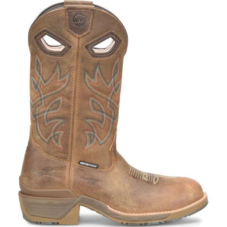 Men'S Double H | Double H Men'S Cleave 12" Comp Toe Wp Western Work Boot Dh5422 Brown