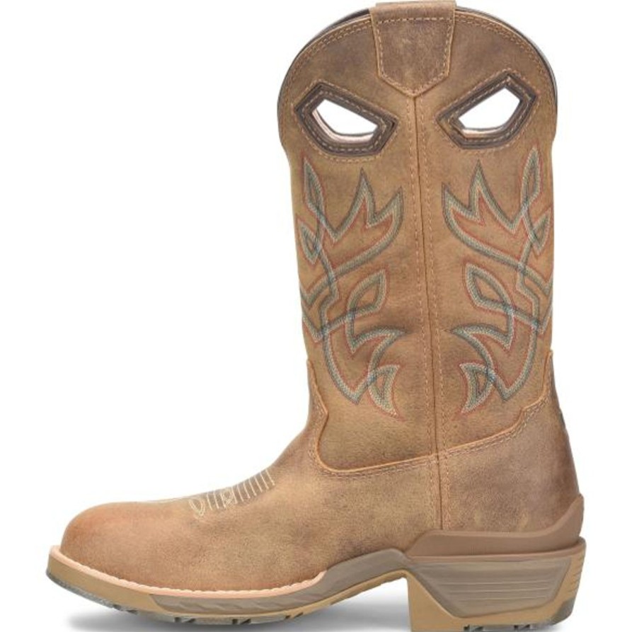 Men'S Double H | Double H Men'S Cleave 12" Comp Toe Wp Western Work Boot Dh5422 Brown