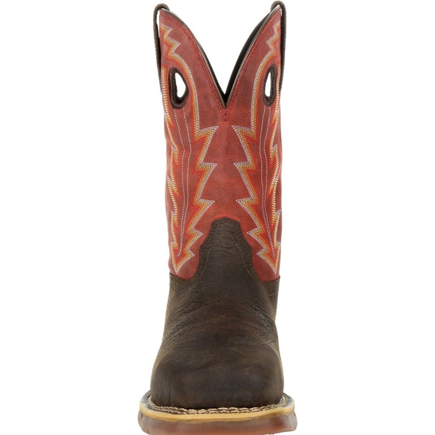 Men'S Rocky | Rocky Men'S Long Range 11" Comp Toe Wp Western Work Boot- Red- Rkw0319 Brown