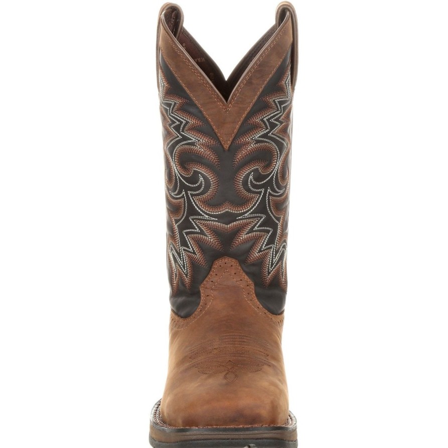 Men'S Durango | Durango Men'S Rebel 12" Square Toe Pull-On Western Boot Chocolate Ddb0135 Brown