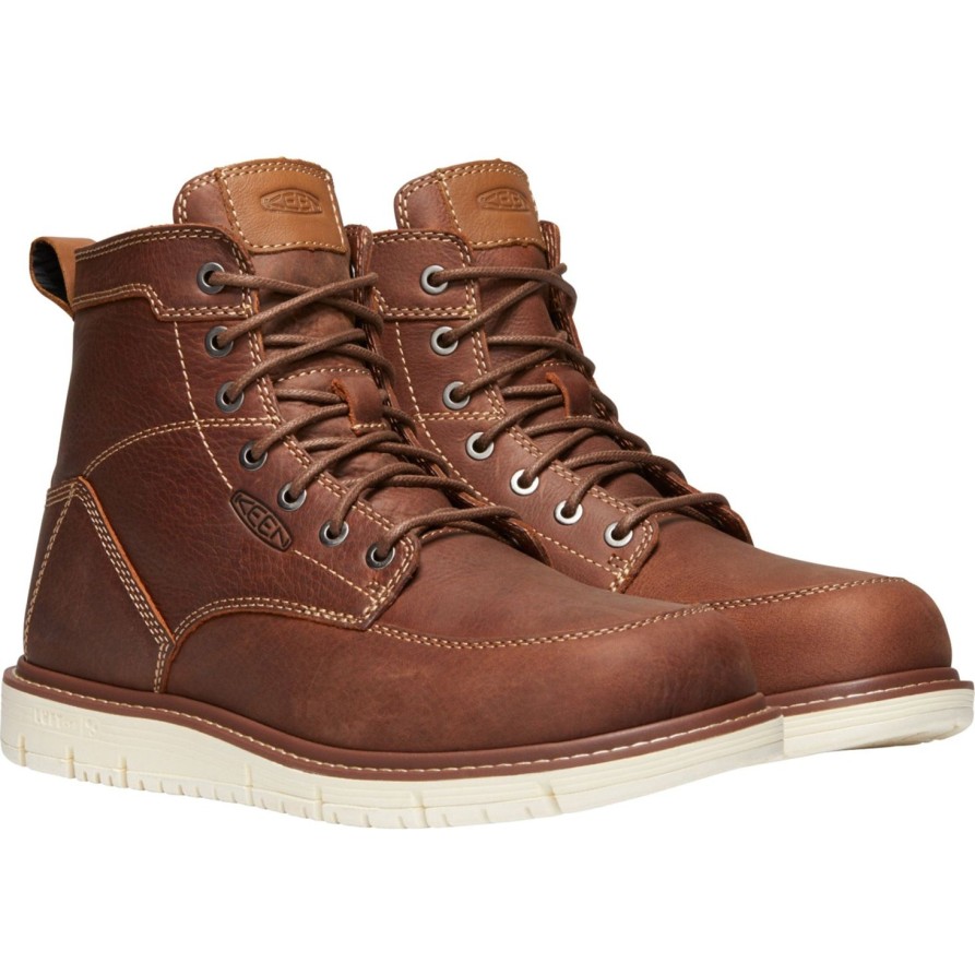 Men'S Keen | Keen Utility Men'S San Jose 6" Soft Toe Work Boot Gingerbread- 1020146 Brown