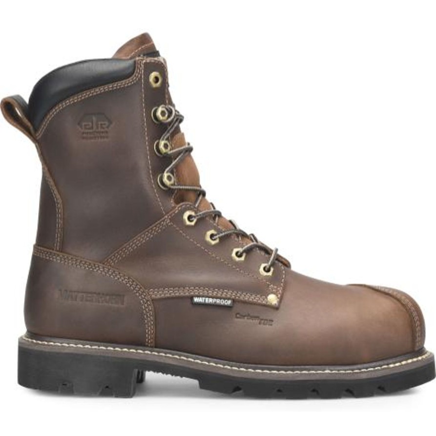 Men'S Matterhorn | Matterhorn Men'S Corvus 8" Wp Comp Toe Puncture Work Boot Mt2508 Brown