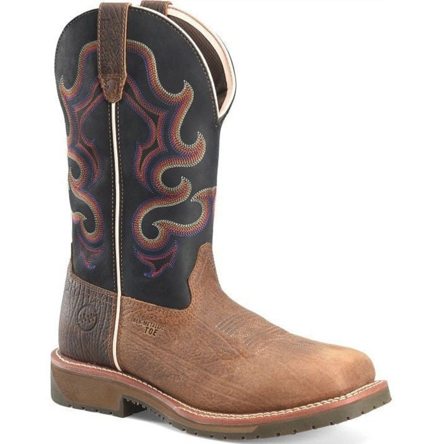 Men'S Double H | Double H Men'S Belgrade 12" Comp Toe Western Work Boot Dh6140 Brown