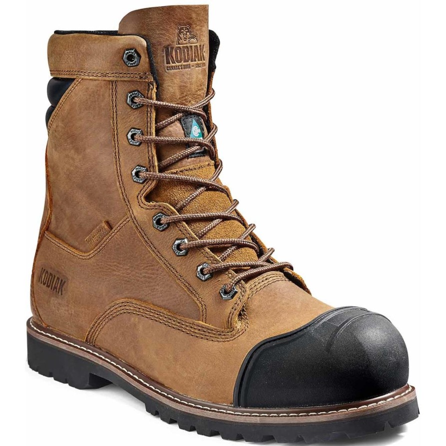 Men'S Kodiak | Kodiak Men'S Mckinney M.U.T 8" Comp Toe Wp Work Boot 4Tepwt Wheat