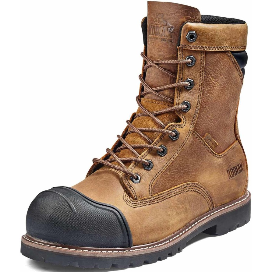 Men'S Kodiak | Kodiak Men'S Mckinney M.U.T 8" Comp Toe Wp Work Boot 4Tepwt Wheat