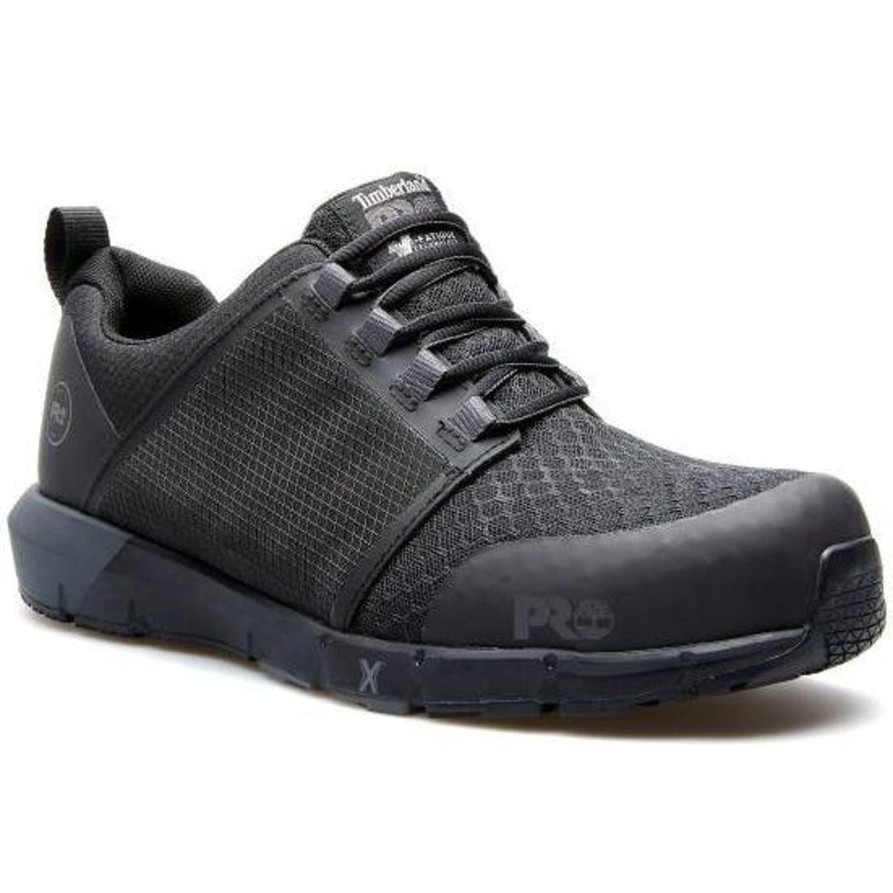 Men'S Timberland Pro | Timberland Pro Men'S Radius Sd10 Comp Toe Work Shoe Tb0A2A3K001 Black