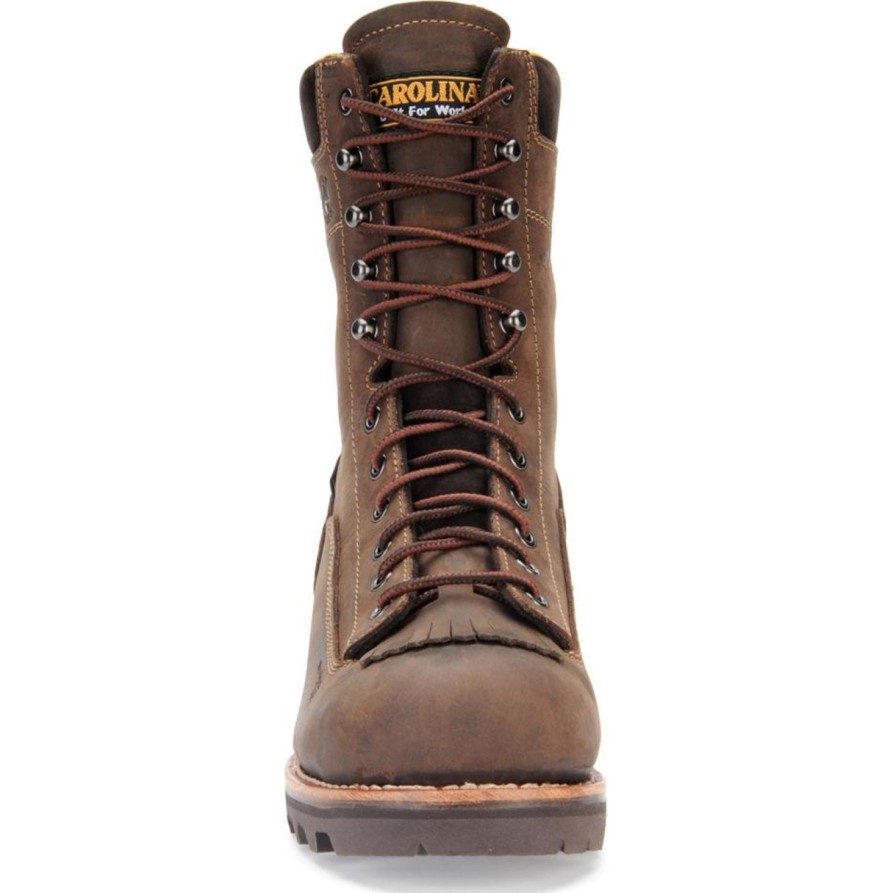 Men'S Carolina | Carolina Men'S Birch 8" Waterproof Logger Work Boot Ca7022 Brown