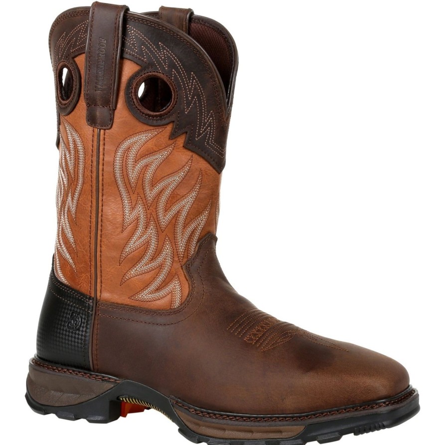 Men'S Durango | Durango Men'S Maverick Xp 11" Steel Toe Wp Western Work Boot - Ddb0215 Brown