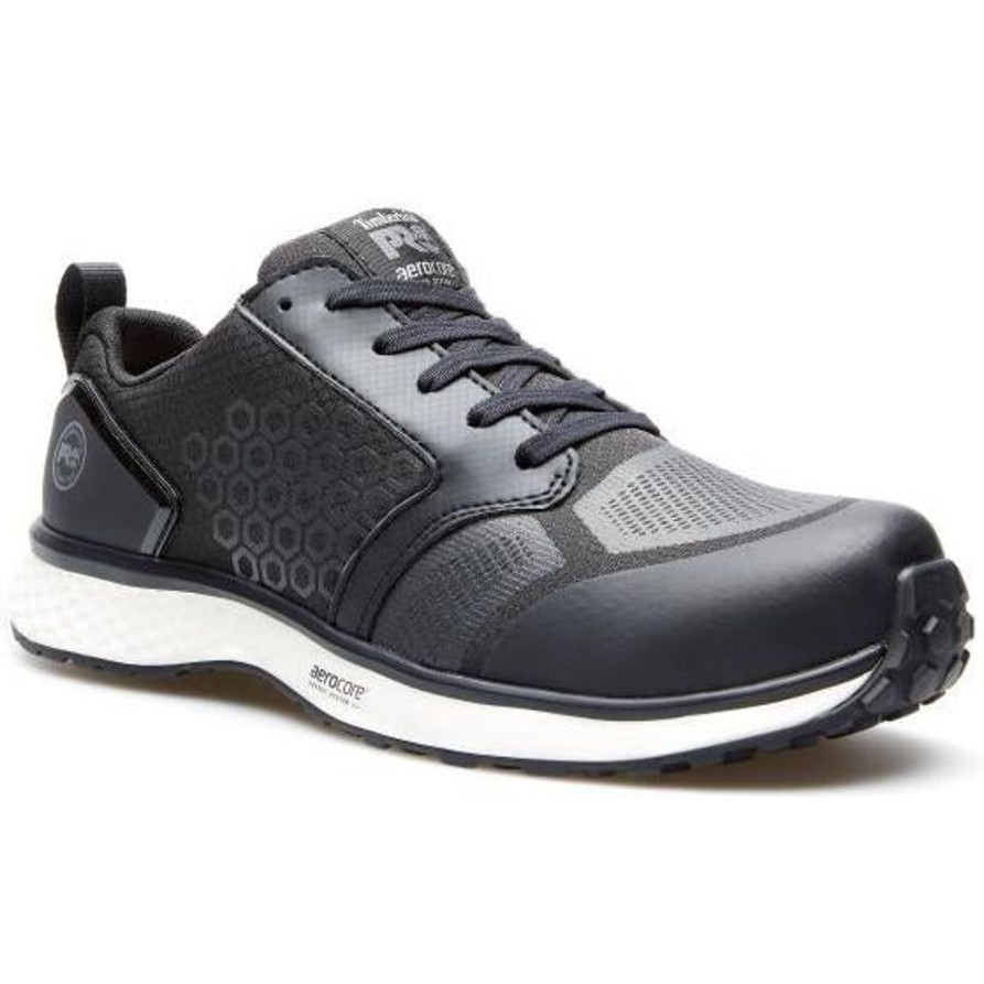 Men'S Timberland Pro | Timberland Pro Men'S Reaxion Nt Comp Toe Work Shoe- Black - Tb0A27Yp001 Black/White