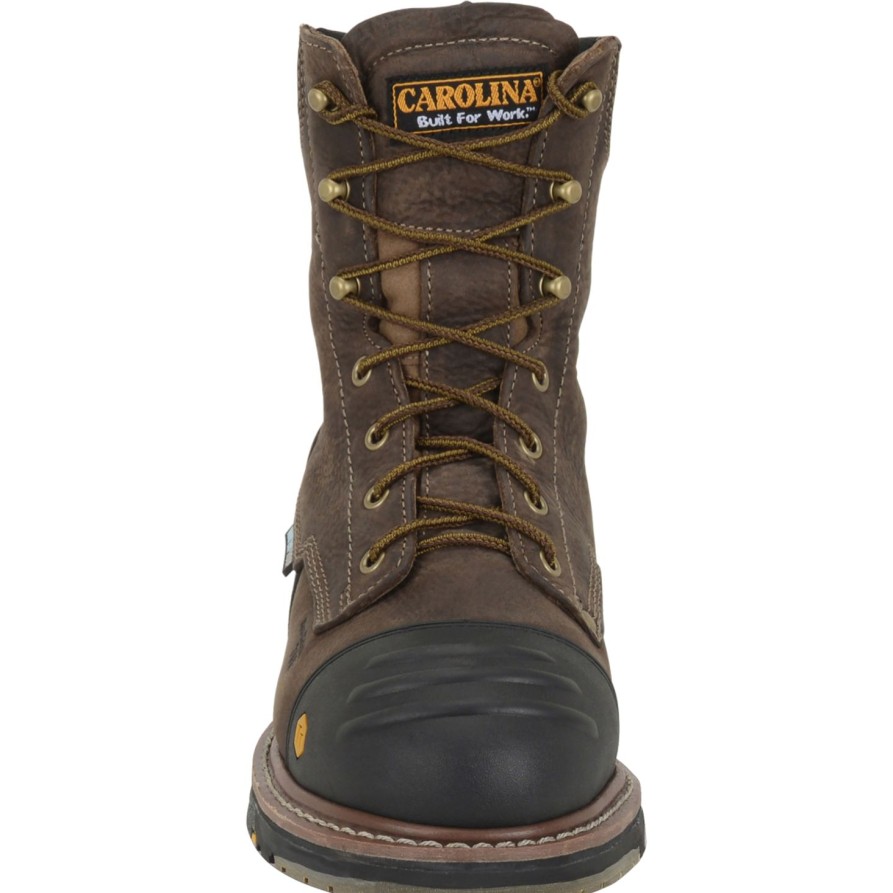 Men'S Carolina | Carolina Men'S 8" Production Workflex Comp Toe Wp Work Boot - Ca2559 Brown