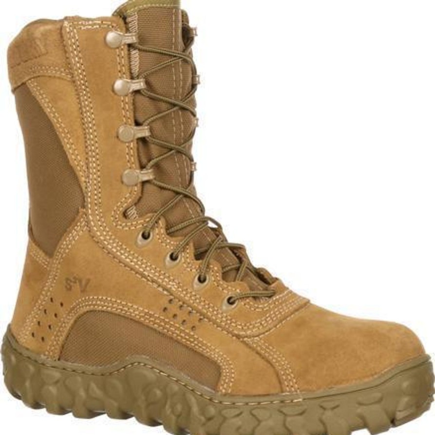 Men'S Rocky | Rocky Men'S S2V 8" Stl Toe Tactical Military Boot Fq0006104 Brown