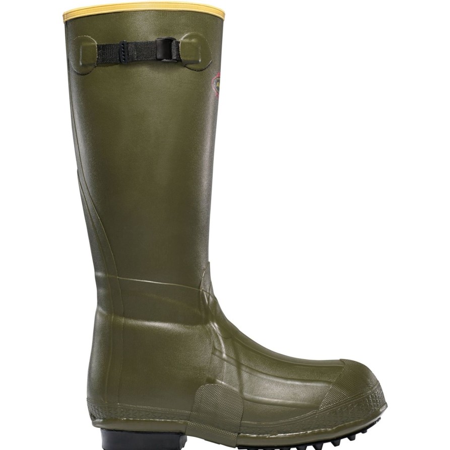 Men'S LaCrosse | Lacrosse Men'S Burly Air Grip 18" Rubber Work Boot 266050 Green