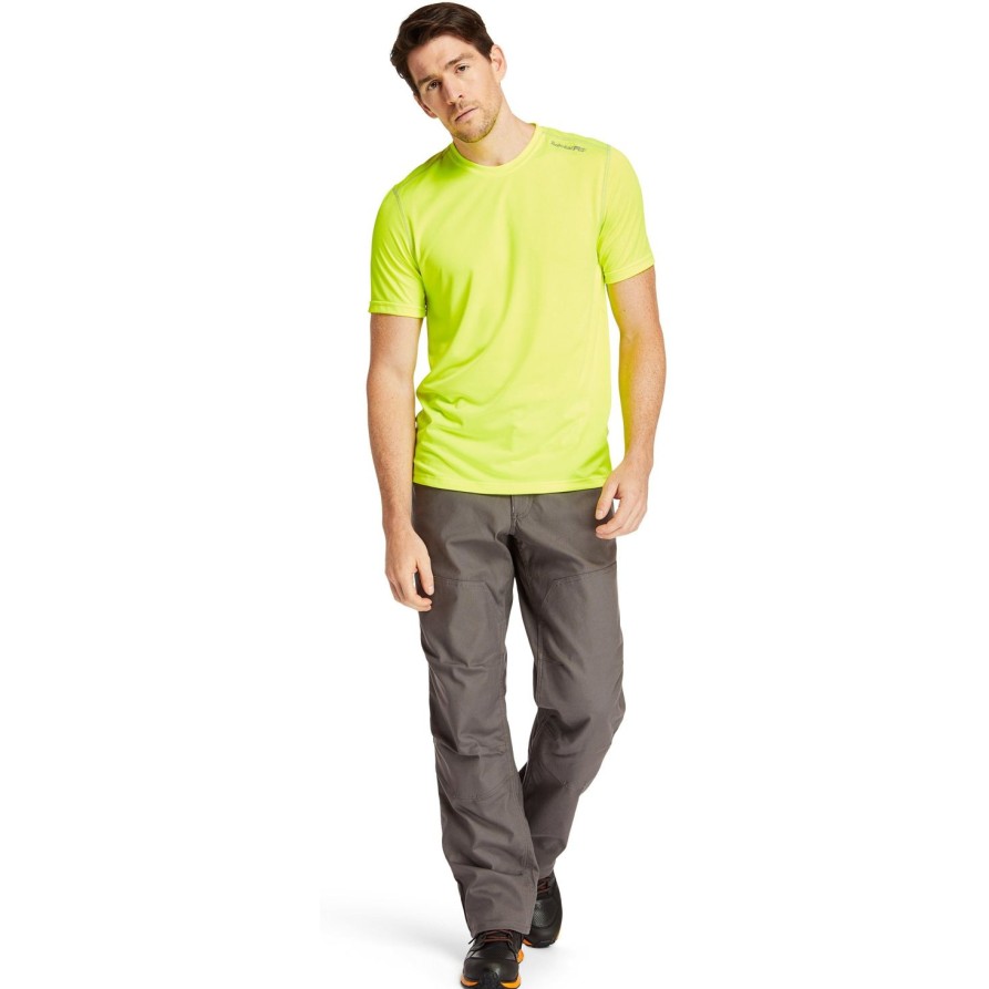 Men'S Timberland Pro | Timberland Pro Men'S Wicking Good Sport Work T-Shirt Tb0A1P1Zc77 Yellow