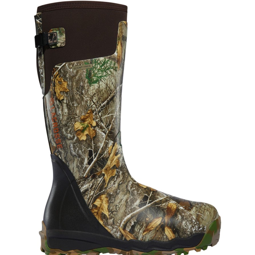 Men'S LaCrosse | Lacrosse Men'S Alphaburly Pro 18" Soft Toe Wp Rubber Hunt Boot - 376024 Realtree Edge