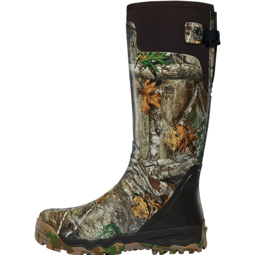 Men'S LaCrosse | Lacrosse Men'S Alphaburly Pro 18" Soft Toe Wp Rubber Hunt Boot - 376024 Realtree Edge