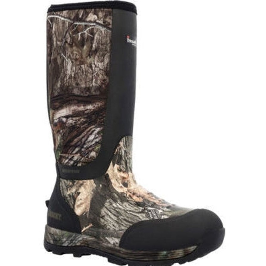 Men'S Rocky | Rocky Men'S Stryker Mossy Oak 16" Wp 800G Rubber Work Boot Rks0601 Golden