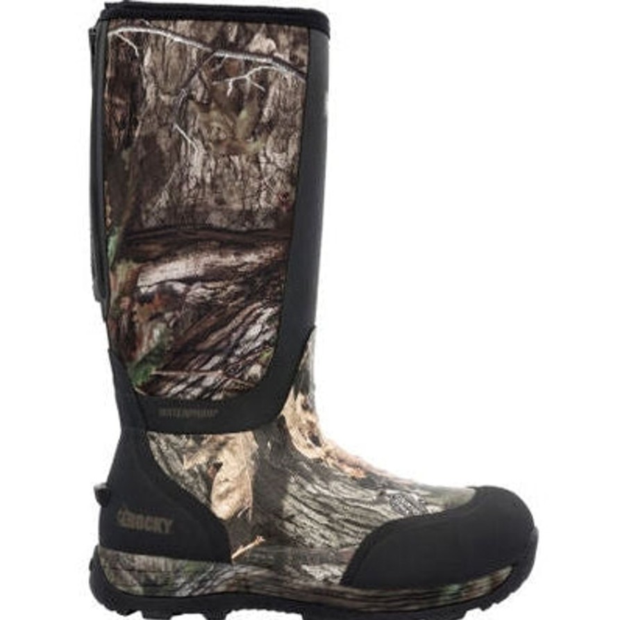 Men'S Rocky | Rocky Men'S Stryker Mossy Oak 16" Wp 800G Rubber Work Boot Rks0601 Golden