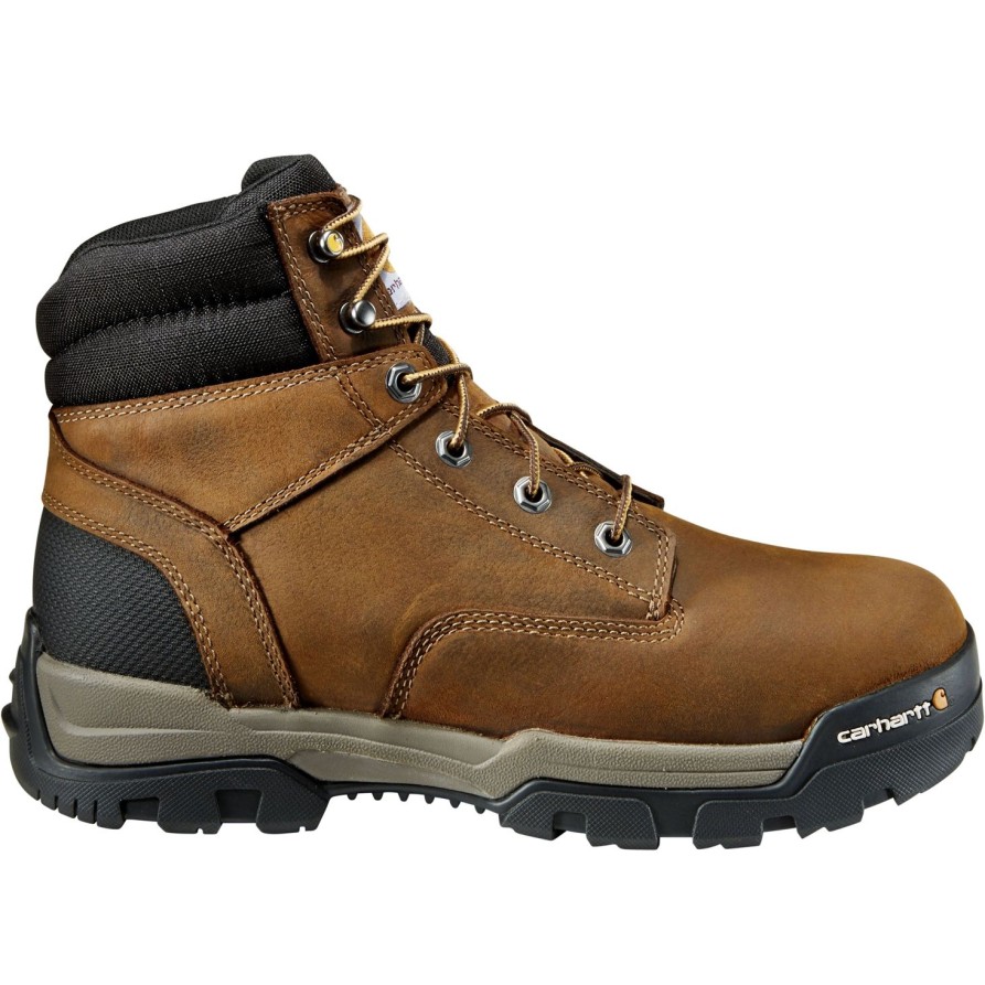 Men'S Carhartt | Carhartt Men'S Ground Force 6" Wp Comp Toe Work Boot Cme6347 Brown