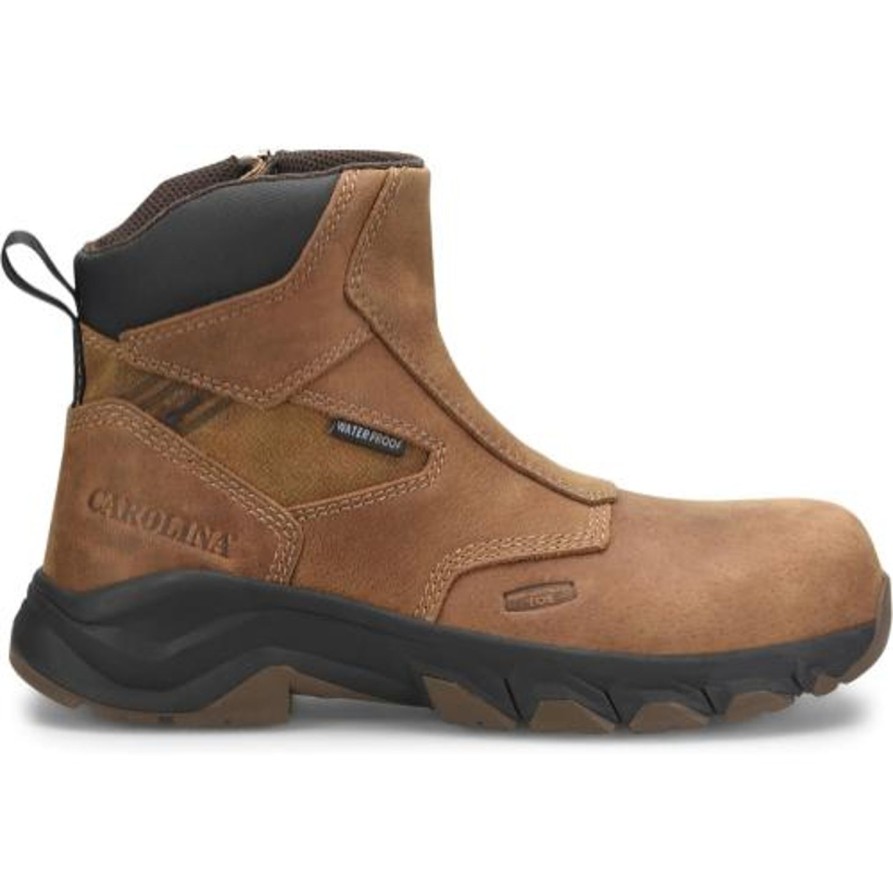 Men'S Carolina | Carolina Men'S Subframe 6" Wp Side Zip Comp Toe Work Boot Ca5550 Brown